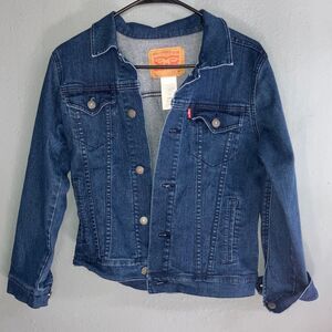 Levi's Dark Wash Denim Jacket Girls M (10/12) #711